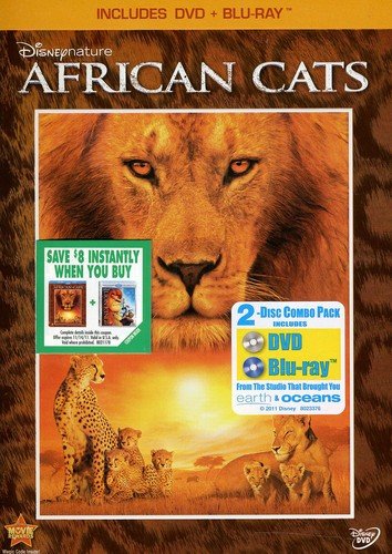 DISNEY NATURE: AFRICAN CATS - BLU-INC. DVD COPY (DVD CASE)