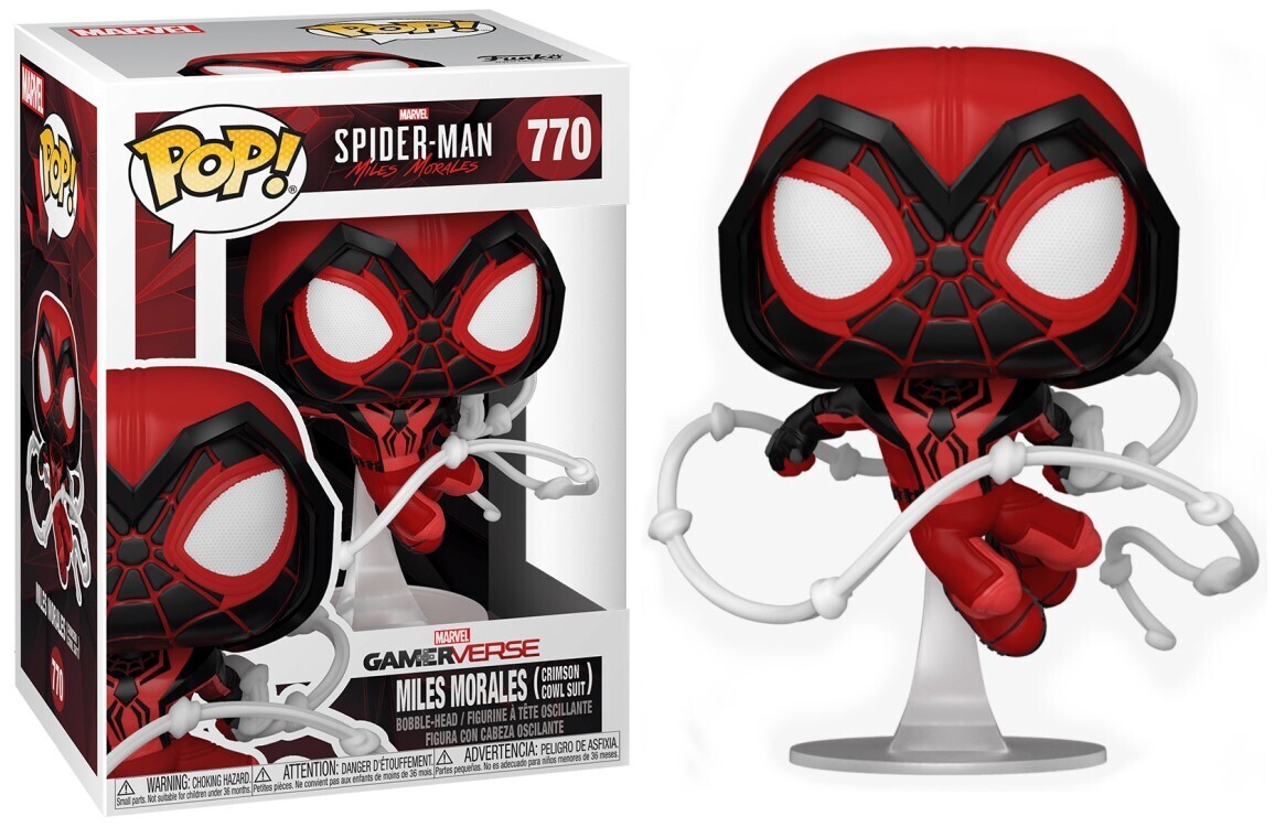 SPIDER-MAN: MILES MORALES (CRIMSON COWL SUIT) #770 - FUNKO POP!-GAMEVERSE