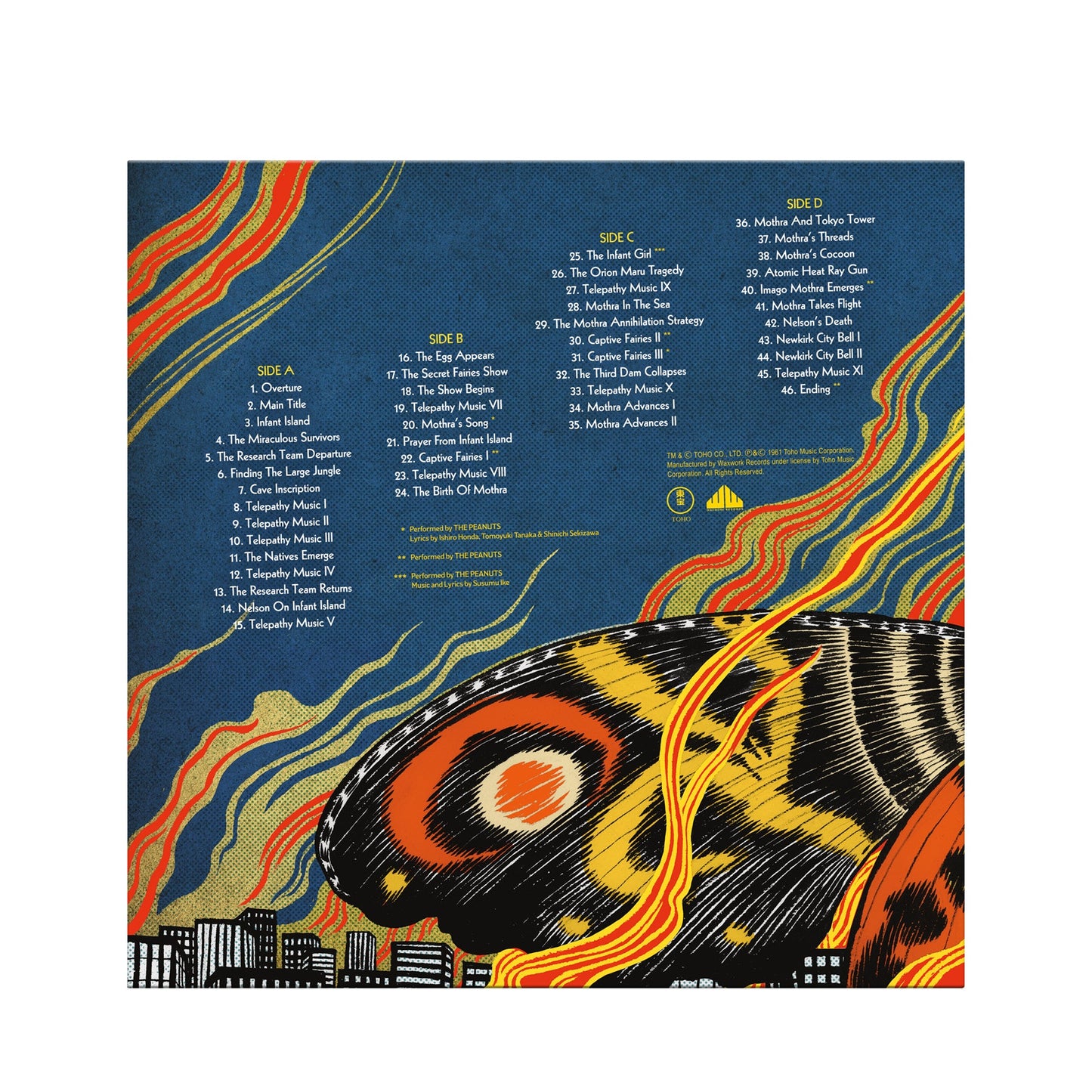 Yujui Koseki - Mothra OST (Blue/Orange Vinyl)