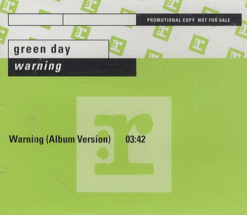 GREEN DAY  - WARNING: (LTD ED) (DIGIPAK)