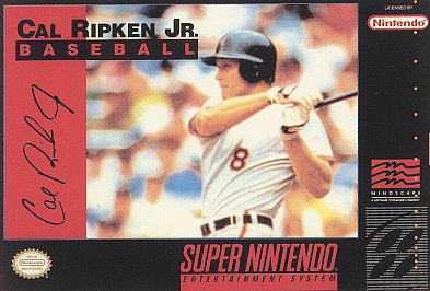 CAL RIPKEN JR. BASEBALL  - SNES (W/BOX & MANUAL)