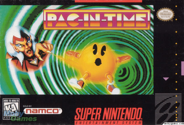 PAC-IN-TIME  - SNES (W/BOX & MANUAL)