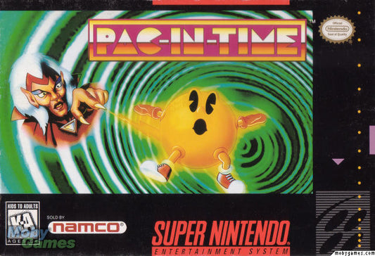 PAC-IN-TIME  - SNES (W/BOX & MANUAL)