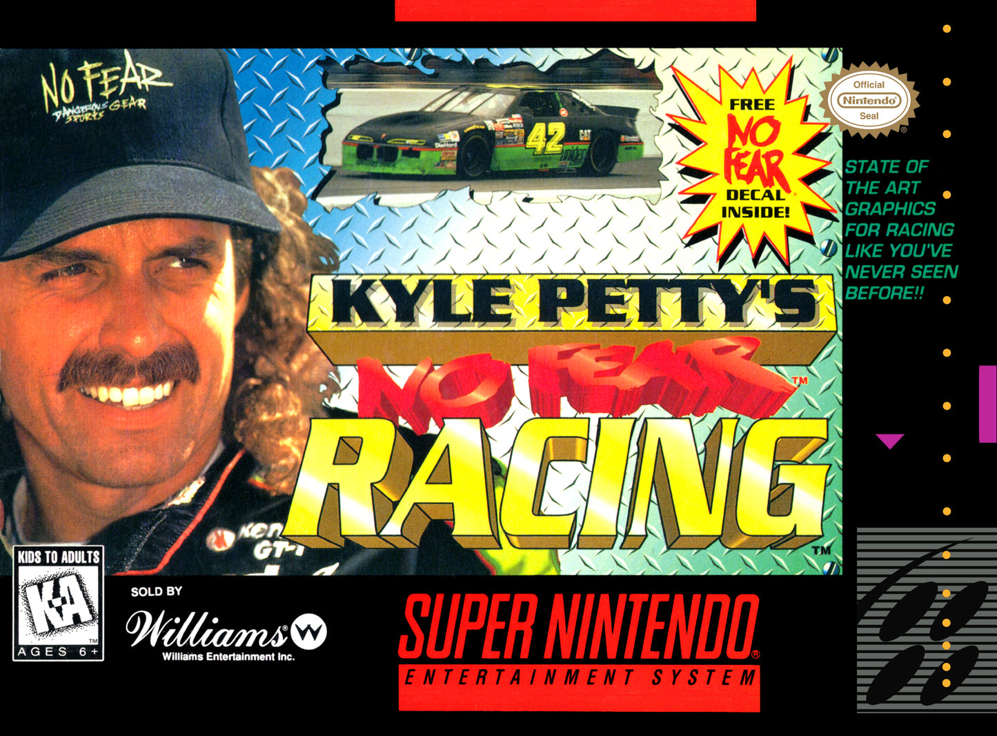 KYLE PETTY'S NO FEAR RACING  - SNES