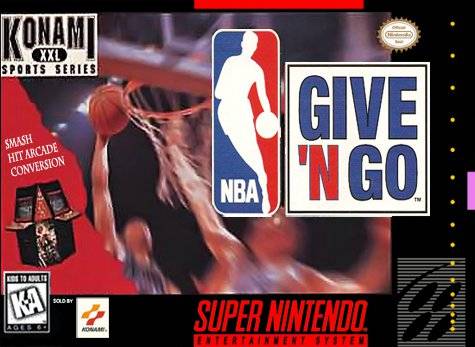 NBA GIVE 'N GO  - SNES (W/BOX & MANUAL)