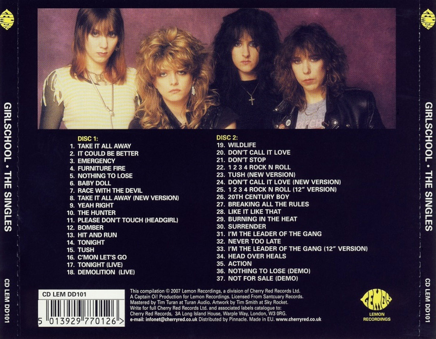GIRLSCHOOL  - SINGLES