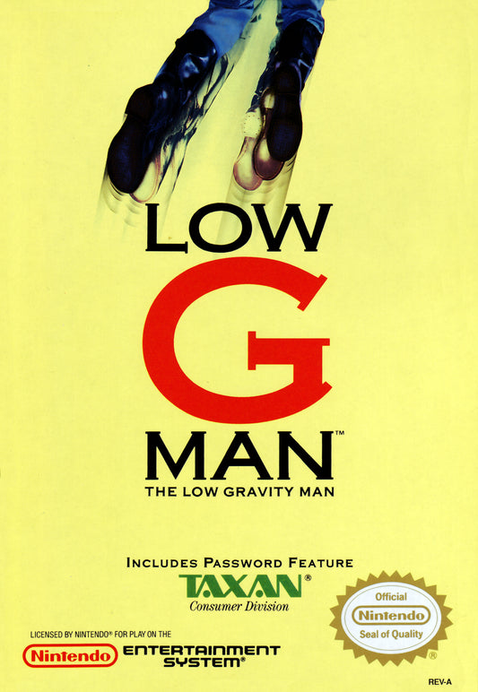 LOW G MAN  - NES (W/BOX & MANUAL)