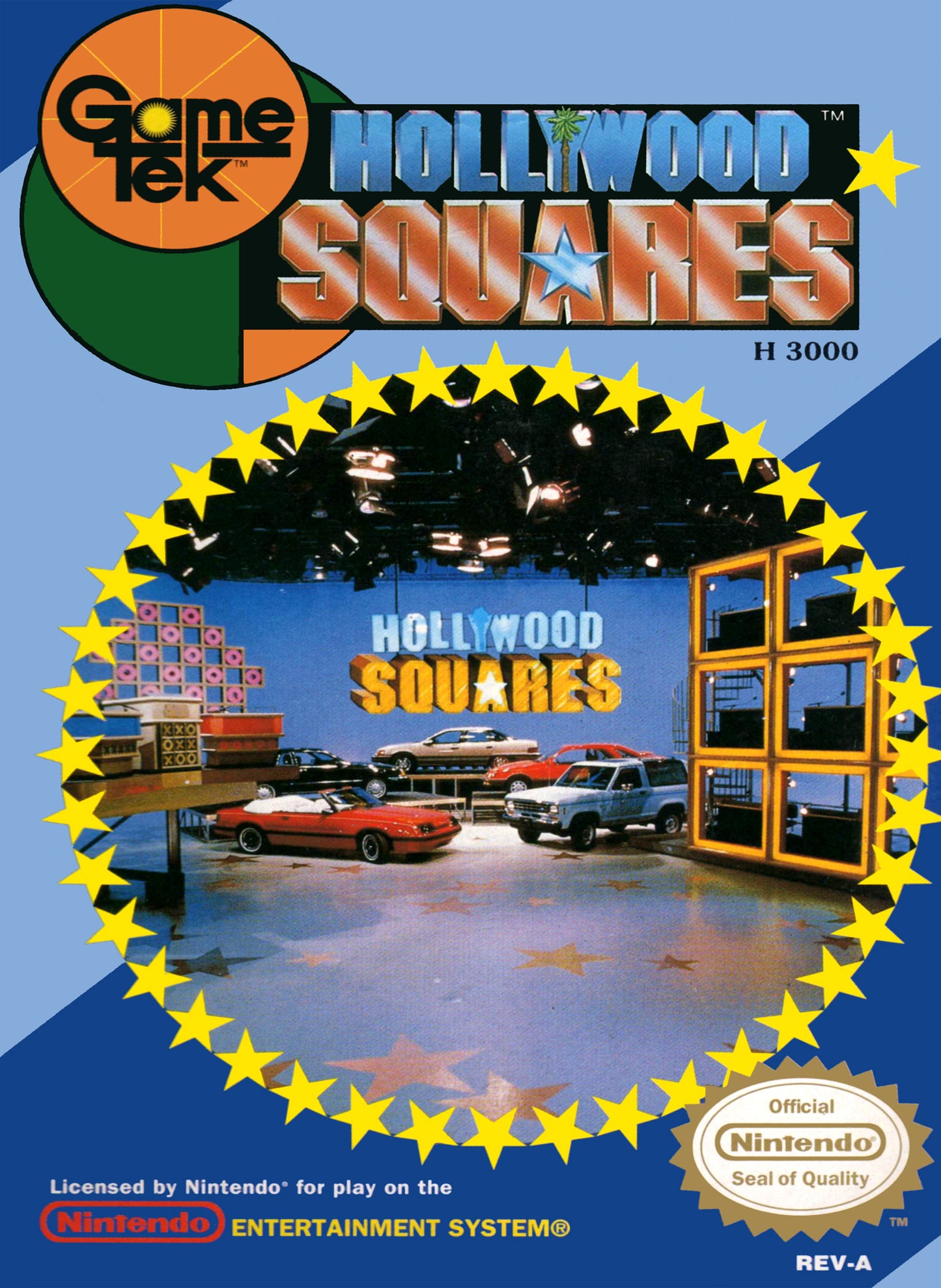 HOLLYWOOD SQUARES  - NES (W/BOX & MANUAL)