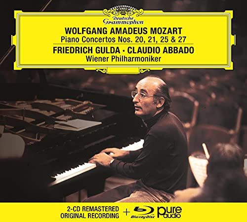 FRIEDRICH GULDA, WIENER PHILHARMONIKER, CLAUDIO ABBADO - MOZART: PIANO CONCERTOS NOS. 20, 21, 25 & 27 (CD + BLU-RAY) (CD)