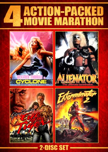 CYCLONE/ALIENATOR/EYE OF THE TIGER/EXTER - DVD-4 ACTION-PACKED MOVIE MARATHON