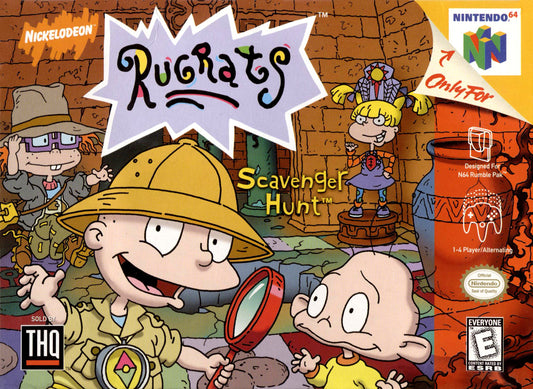 RUGRATS SCAVENGER HUNT  - N64 (CARTRIDGE ONLY)