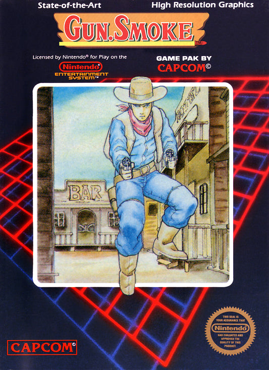 GUN SMOKE  - NES (W/BOX)