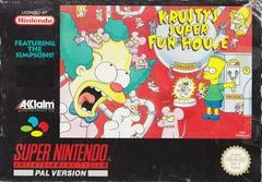 KRUSTY'S SUPER FUN HOUSE  - SNES (W/BOX & MANUAL)