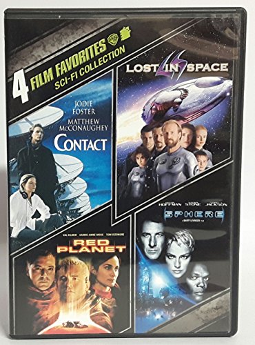 CONTACT/LOST IN SPACE/SPHERE/RED PLANET - DVD-4 FILM FAVOURITES