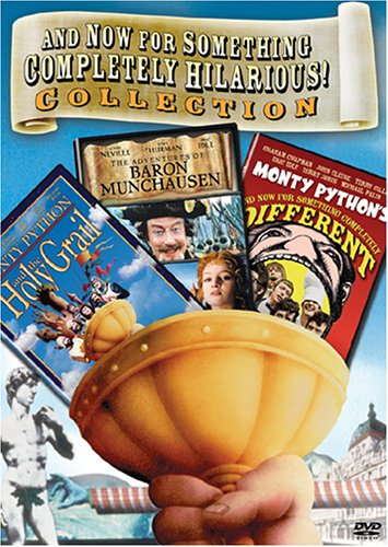 THE MONTY PYTHON BOX SET (MONTY PYTHON & THE HOLY GRAIL/ AND NOW FOR SOMETHING COMPLETLY DIFFERENT/ THE ADVENTURES OF BARON MUNCHAUSEN) (BILINGUAL)