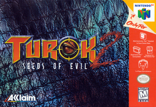 TUROK 2: SEEDS OF EVIL  - N64 (W/BOX & MANUAL)