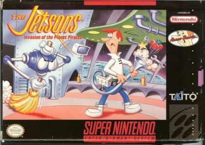 JETSONS: INVASION OF THE PLANET PIRATES  - SNES (W/BOX & MANUAL)