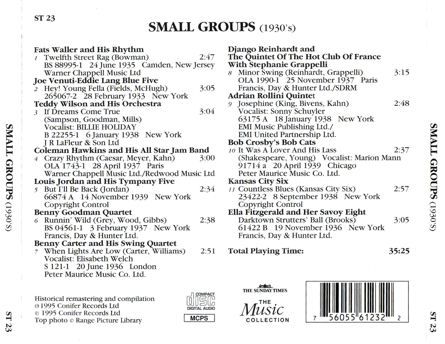 VARIOUS  - SMALL GROUPS