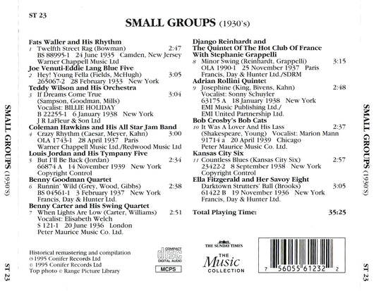 VARIOUS  - SMALL GROUPS