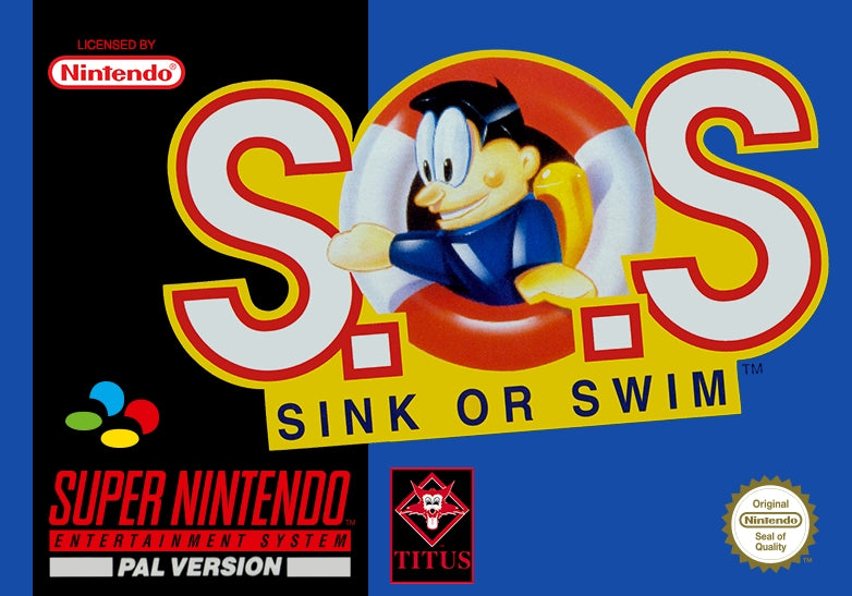 S.O.S.: SINK OR SWIM  - SNES (W/BOX)