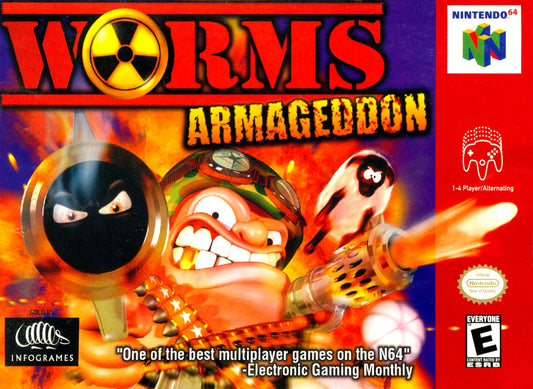 WORMS: ARMAGEDDON  - N64 (W/BOX & MANUAL)