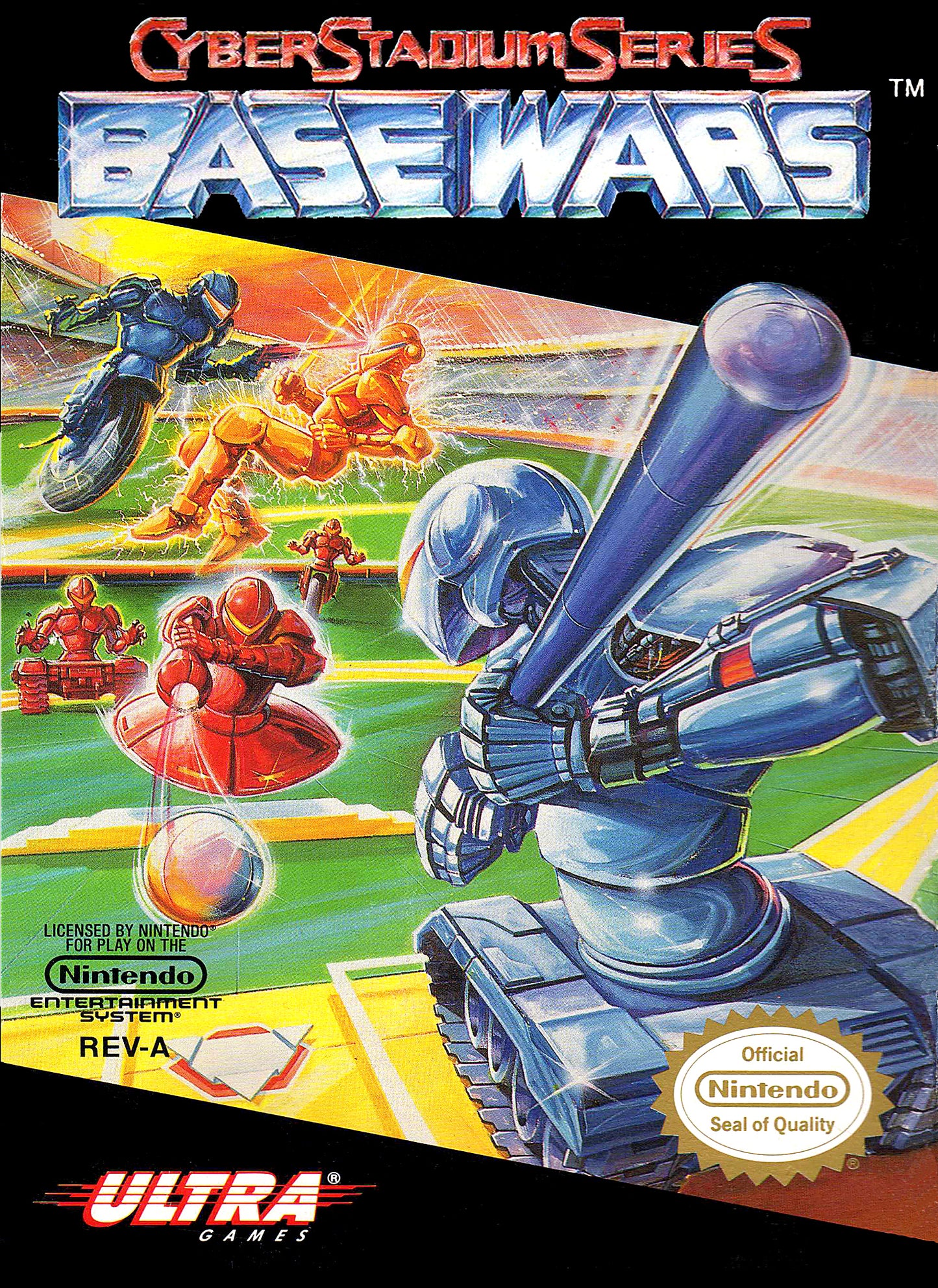 BASE WARS  - NES (W/BOX & MANUAL)