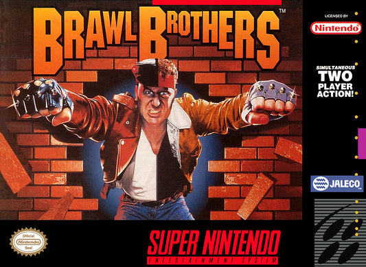 BRAWL BROTHERS  - SNES (W/BOX & MANUAL)