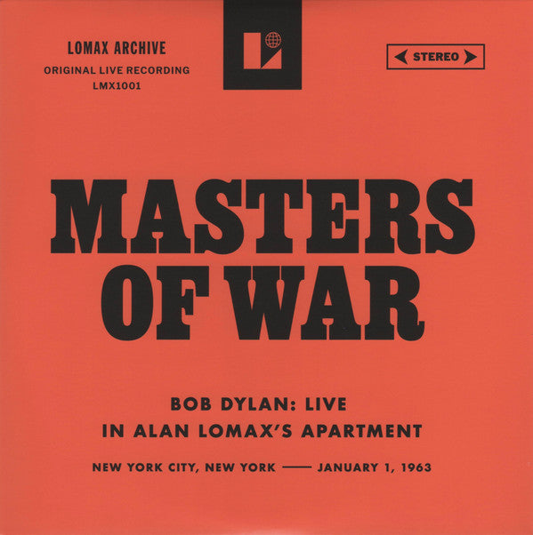 BOB DYLAN - MASTERS OF WAR (LIVE IN ALAN LOMAX'S APARTMENT)