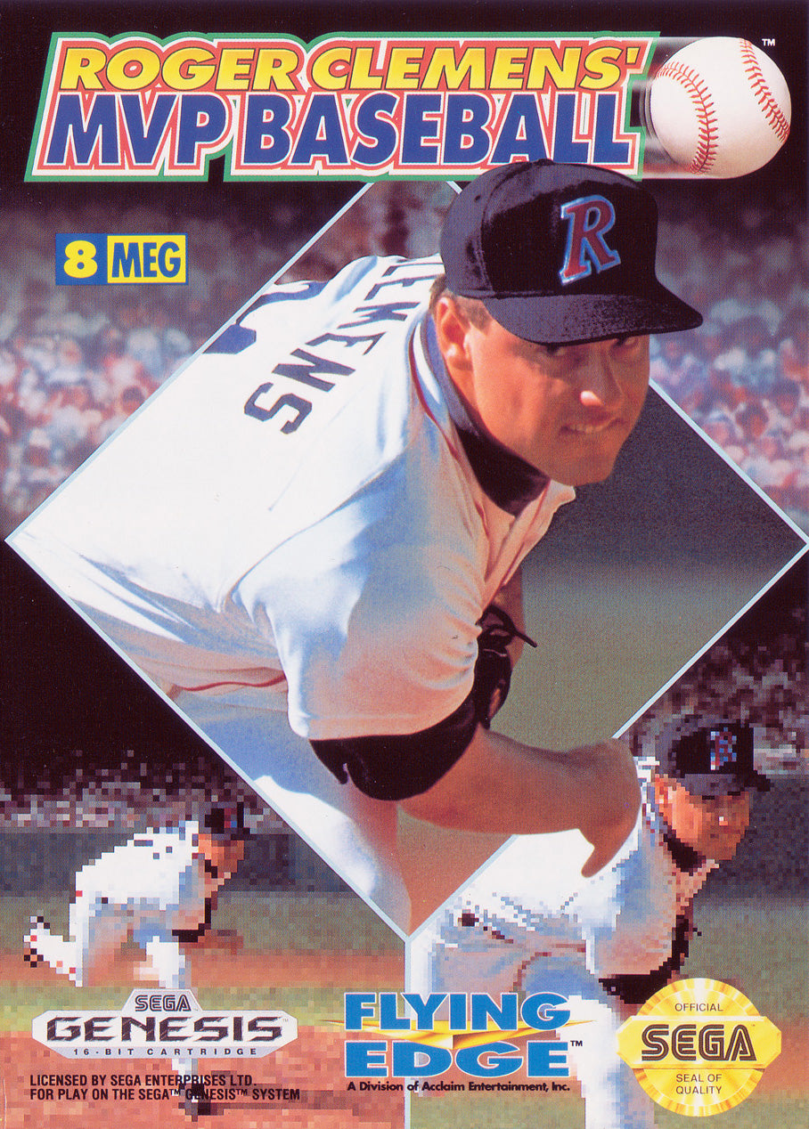 ROGER CLEMENS' MVP BASEBALL  - NES (W/BOX & MANUAL)