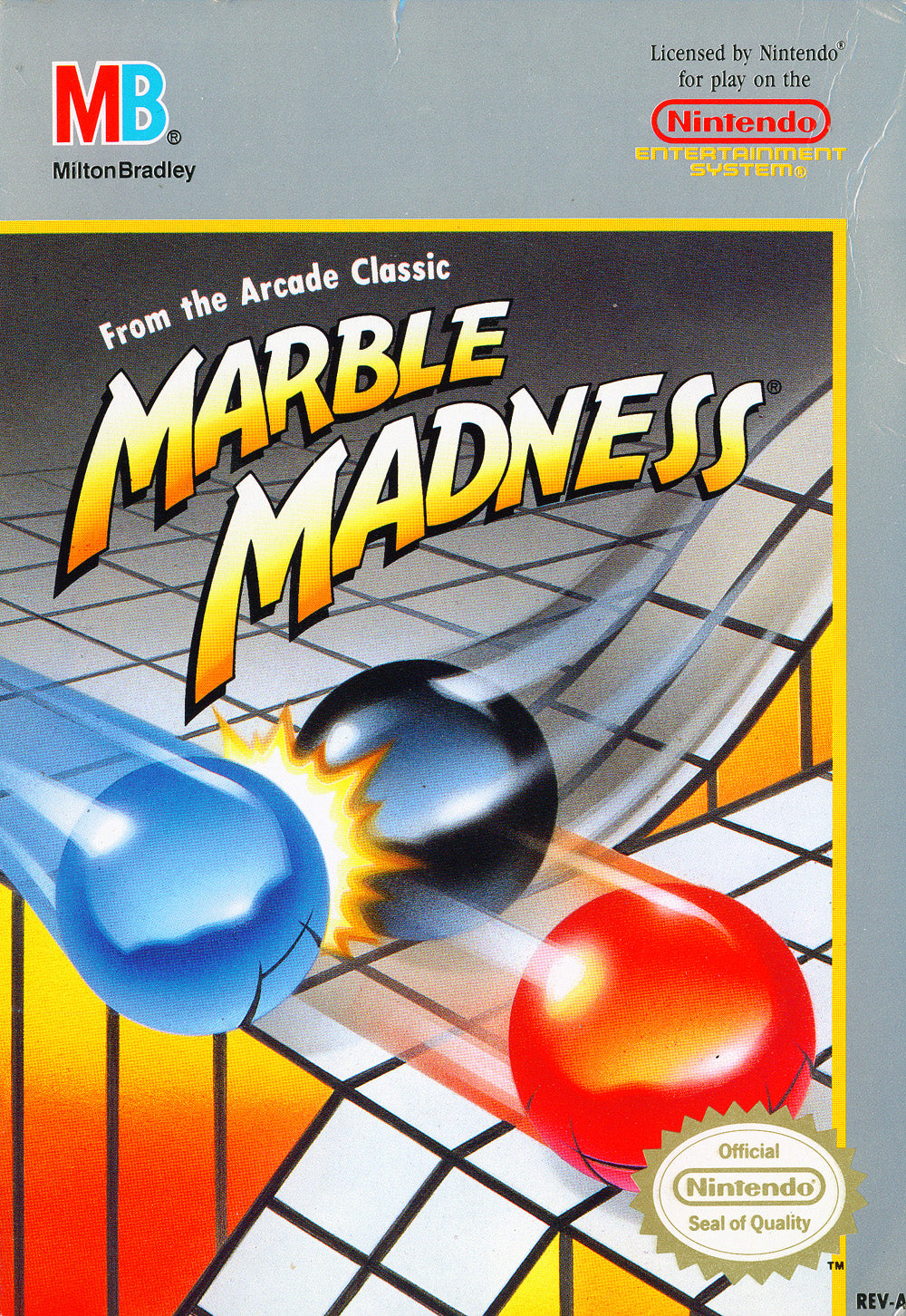 MARBLE MADNESS  - NES (W/BOX)