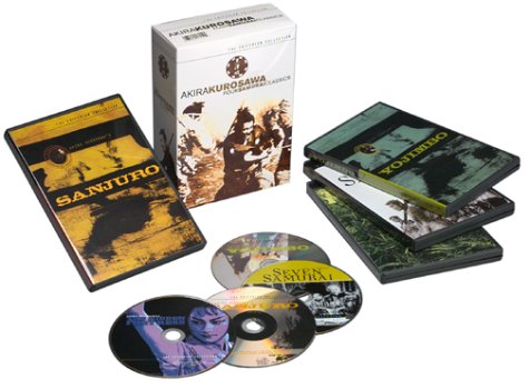 AKIRA KUROSAWA: FOUR SAMURAI CLASSICS (YOJIMBO/SANJURO/SEVEN SAMURAI/THE HIDDEN FORTRESS) (WIDESCREEN/FULL SCREEN) (CRITERION COLLECTION) [4 DISCS]