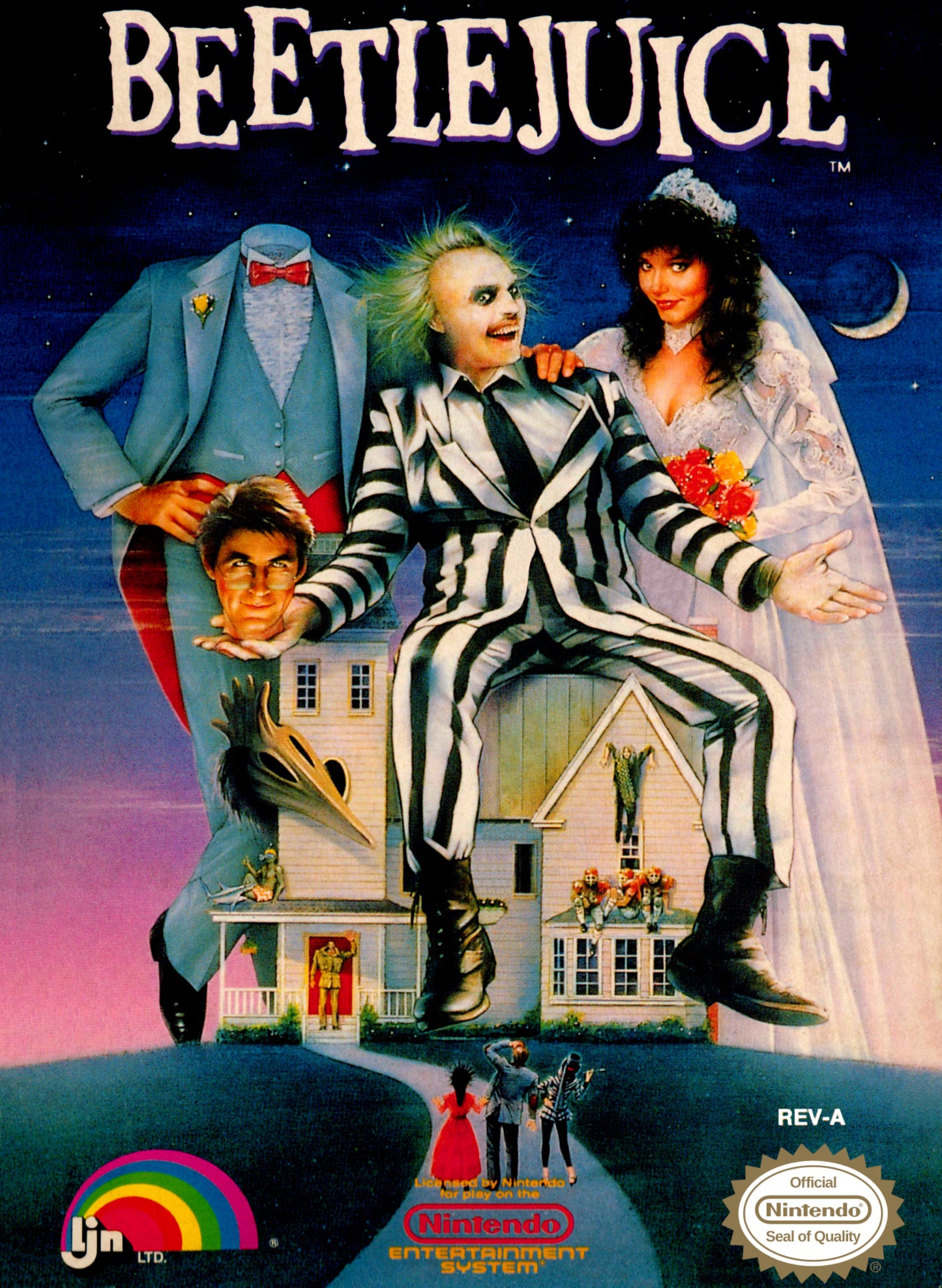 BEETLEJUICE  - NES (W/BOX & MANUAL)