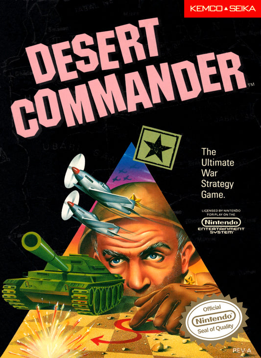 DESERT COMMANDER  - NES (W/BOX & MANUAL)