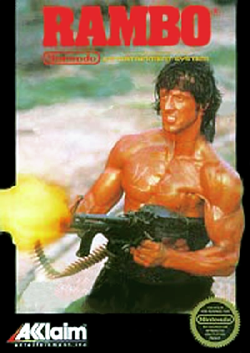 RAMBO  - NES (W/BOX & MANUAL)