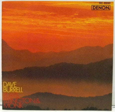 BURRELL, DAVE  - PLAYS ELLINGTON & MONK