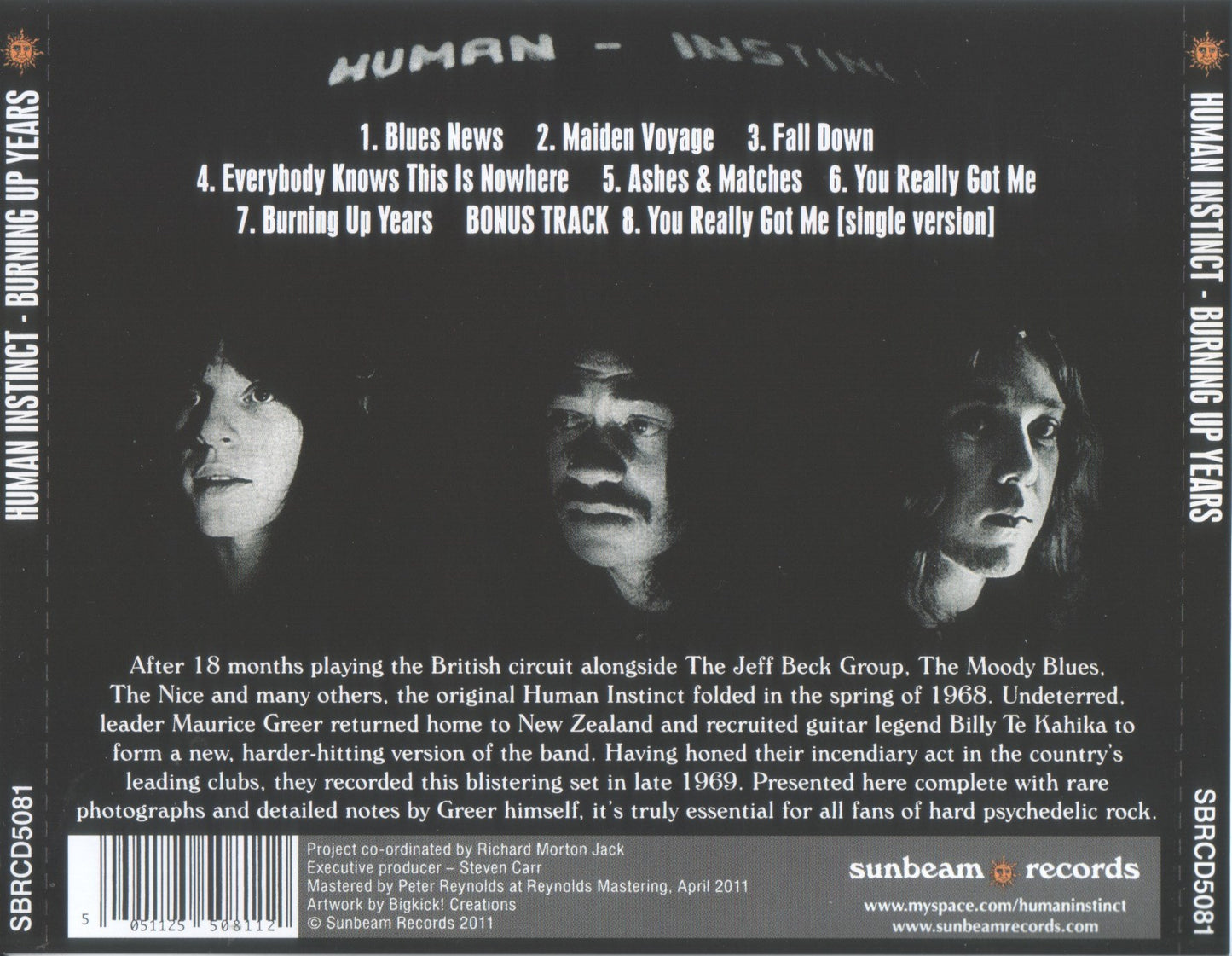 HUMAN INSTINCT  - BURNING UP YEARS