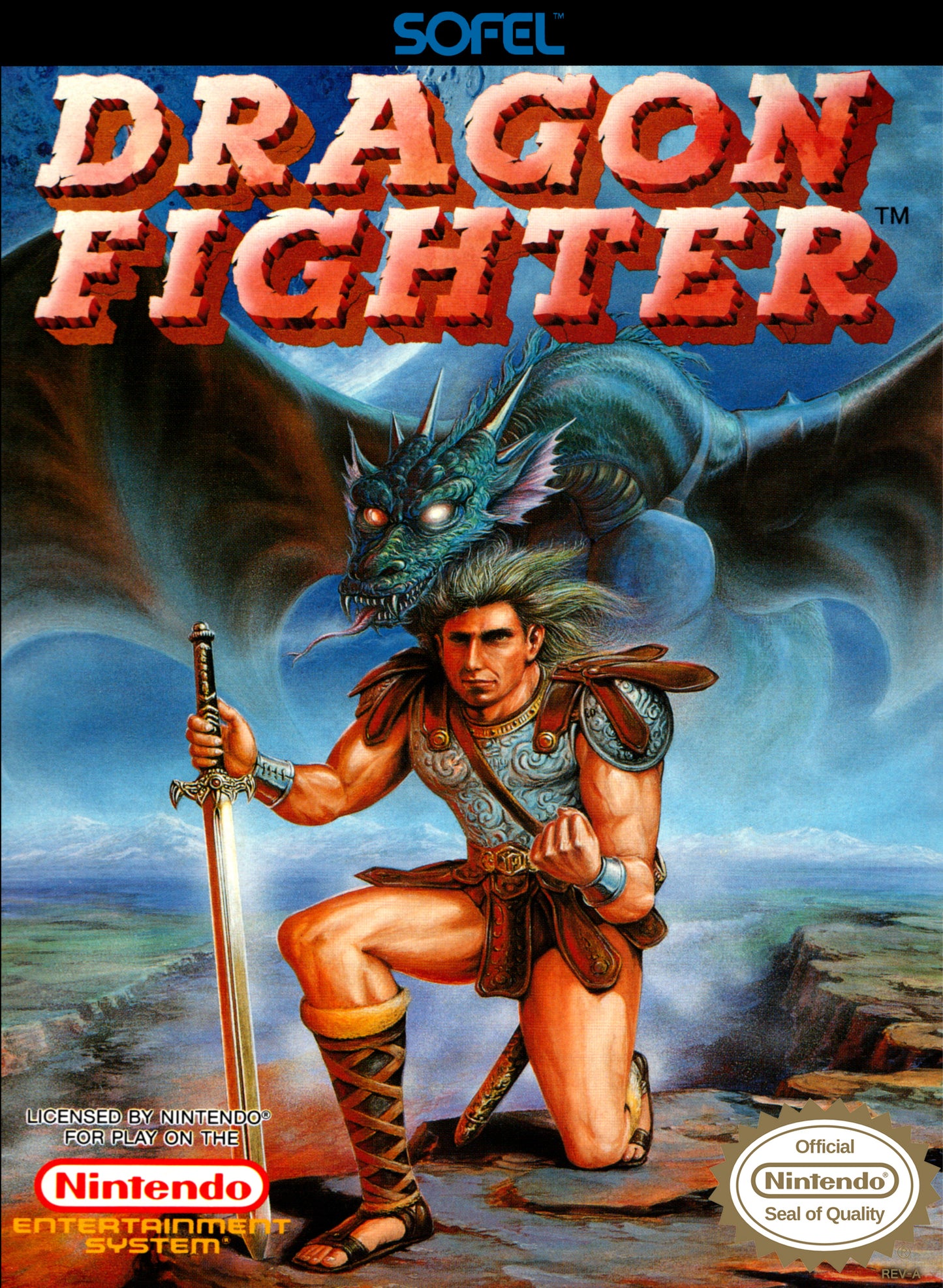 DRAGON FIGHTER  - NES (W/BOX & MANUAL)