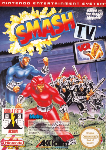 SMASH TV  - NES (W/BOX & MANUAL)