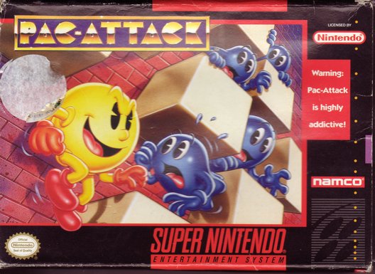 PAC-ATTACK  - SNES (W/BOX & MANUAL)