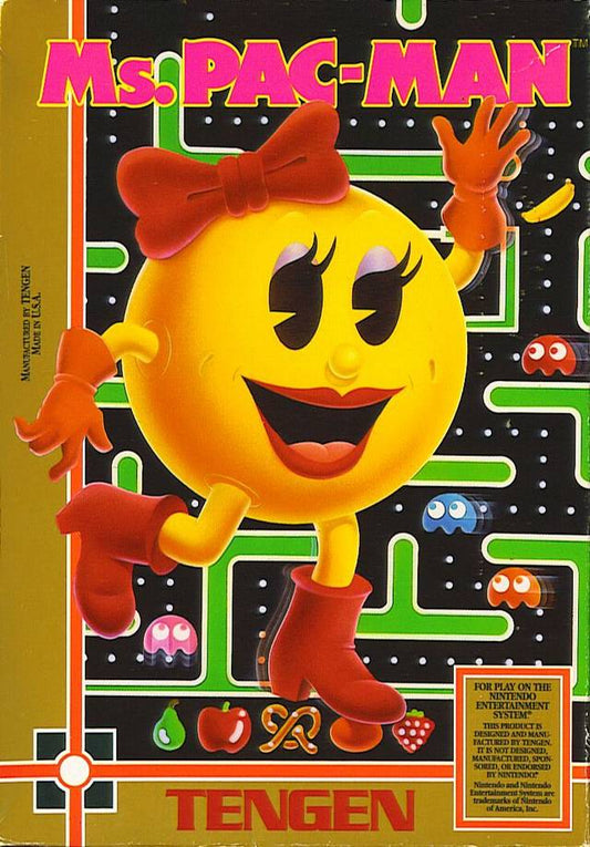 MS. PAC-MAN (TENGEN)  - NES (W/BOX)