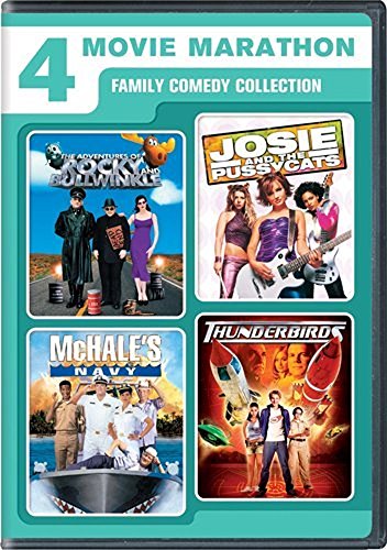 ADVENTURES OF ROCKY & BULLWINKLE/JOSIE & - DVD-4 MOVIE FAMILY COMEDY COLLECTION