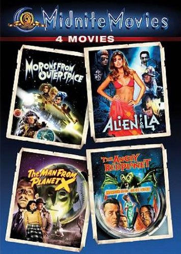 MORONS FROM OUTER SPACE/ALIEN FROM LA/MA  - DVD-MIDNITE MOVIES (4 MOVIES)