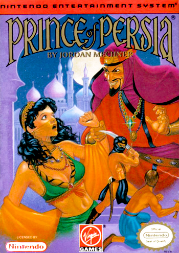 PRINCE OF PERSIA  - NES (W/BOX & MANUAL)