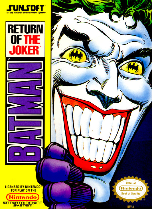 BATMAN: RETURN OF THE JOKER  - NES (W/BOX & MANUAL)