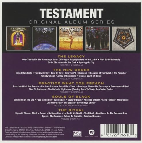 TESTAMENT - ORIGINAL ALBUM SERIES (CD)