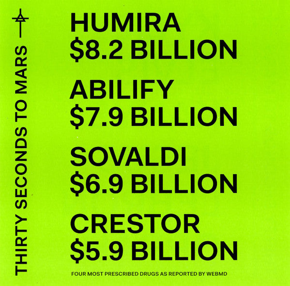 30 SECONDS TO MARS  - AMERICA (AMERICAN NAMES COVER-PINK)