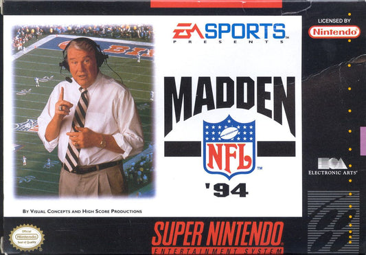 MADDEN NFL 94  - SNES (W/BOX)