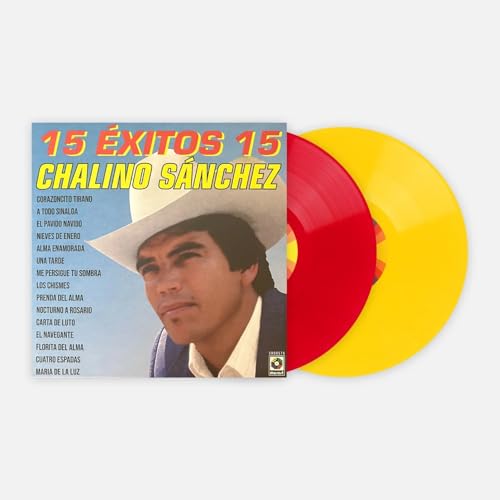 CHALINO SANCHEZ - 15 EXITOS 15 - RED & YELLOW COLORED VINYL