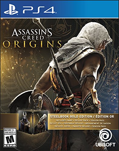 ASSASSINS CREED ORIGINS GOLD EDITION (INCLUDES STEELBOOK + EXTRA CONTENT + SEASON PASS SUBSCRIPTION) - PLAYSTATION 4