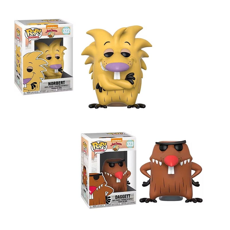 ANGRY BEAVER: NORBERT #322 & DAGGETT #323 - FUNKO POP!-SET OF 2